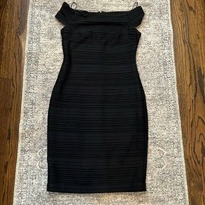 Vince Camuto off the shoulder black dress